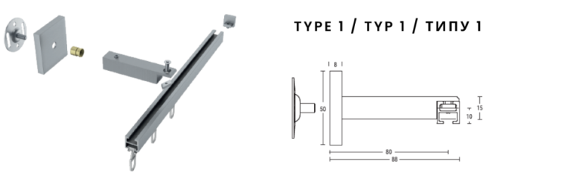 Manuálna garniža Büsche 15x15mm
