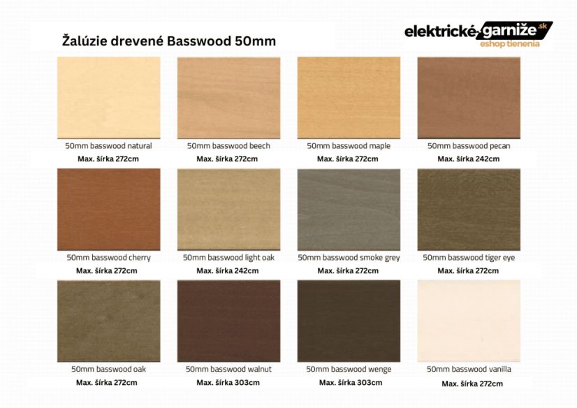 Elektrická žalúzia DREVENÁ 50/65mm Barion Comfort - Vyberte rozhranie, v ktorom sa Vaša roleta nachádza (ŠxV): 240x280