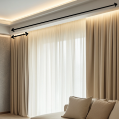 Príplatok za individuálne dopasovanie nábalu závesov pre elektrickú garnižu