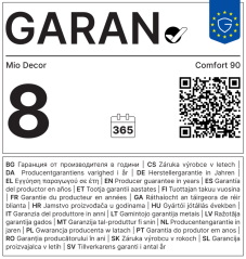Elektrická garniža Comfort 90 so zvýšenou kvalitou