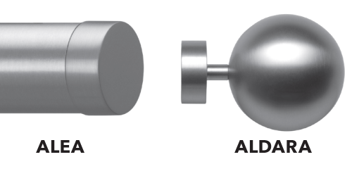 Manuálna nástenná garniža Büsche 40 mm