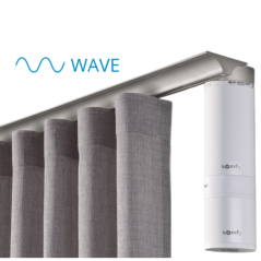 Elektrická garniža Büsche LEP WAVE s motormi Somfy/Motionblinds