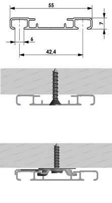 Dvojitá koľajnica Genius - Dĺžka: 301 až 350 cm