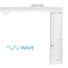 Elektrická garniža Büsche COS WAVE s motormi Somfy/Motionblinds