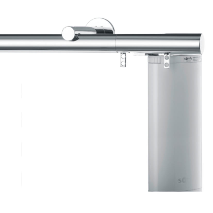 Elektrická garniža Büsche fi28 mm s motormi Somfy/Motionblinds