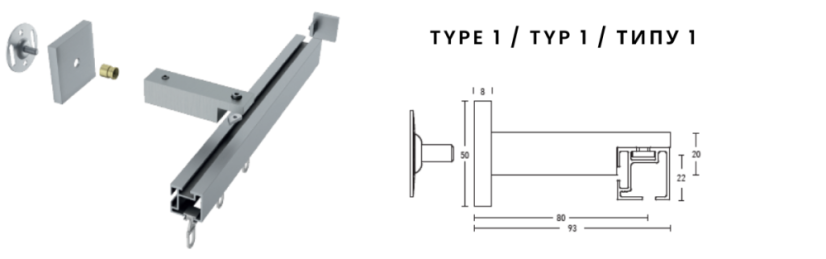 Manuálna garniža Büsche 25x25mm