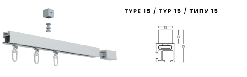Manuálna garniža Büsche 20x20mm