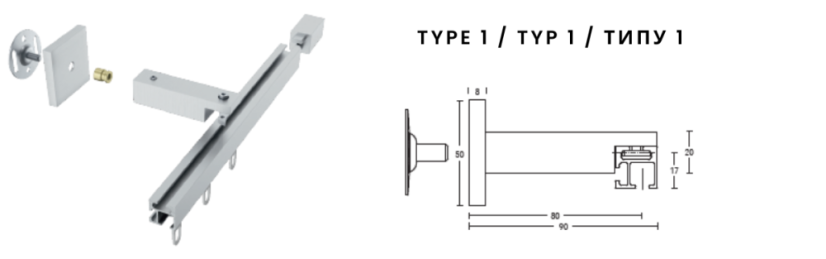 Manuálna garniža Büsche 20x20mm