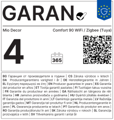 WiFi TUYA Elektrická Garniža Comfort WiFi 90 so zvýšenou kvalitou